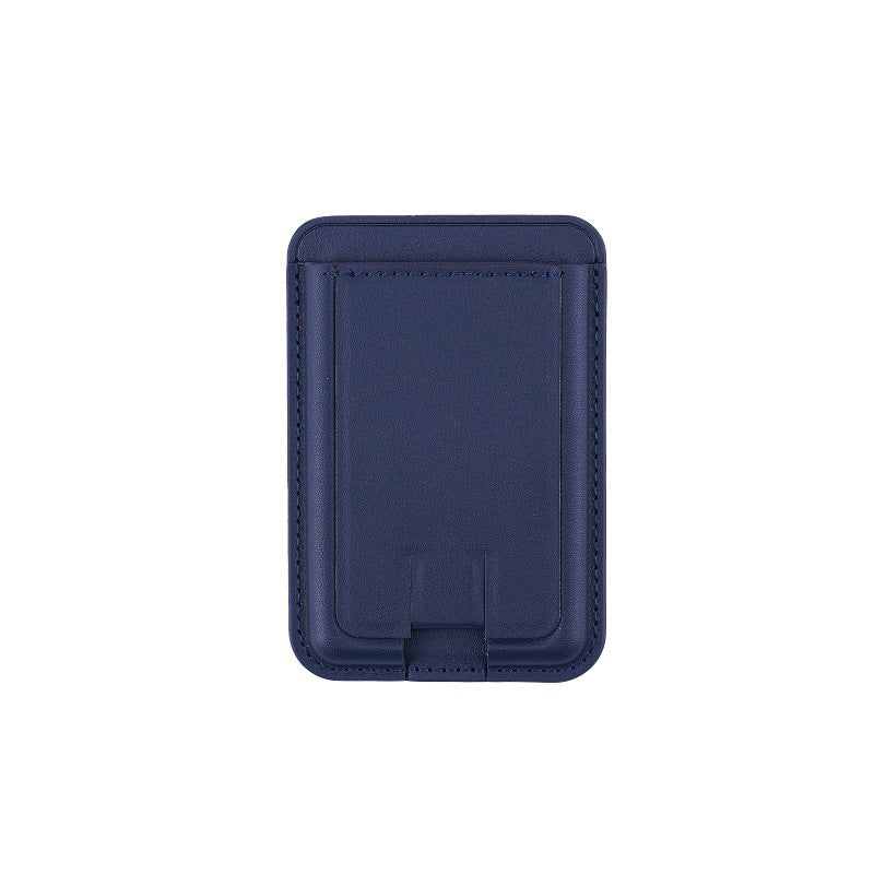 Suitable for iPhone magnetic suction stand card holder leather desktop phone magsafe back clip stand portable foldable.