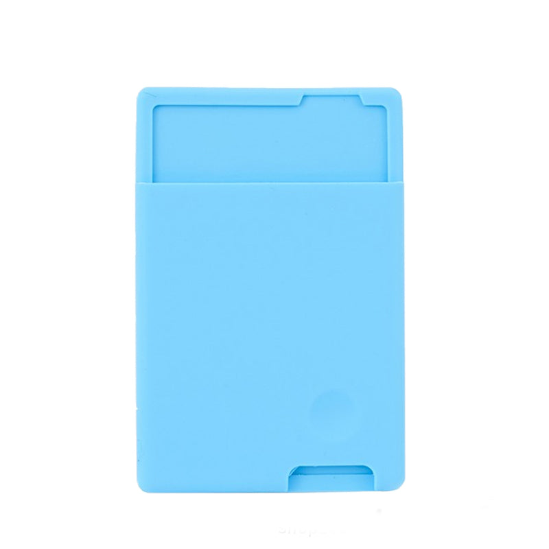 Phone case with card holder, silicone card holder for bus cards, access cards, ID cards, and mobile storage pouch, portable.