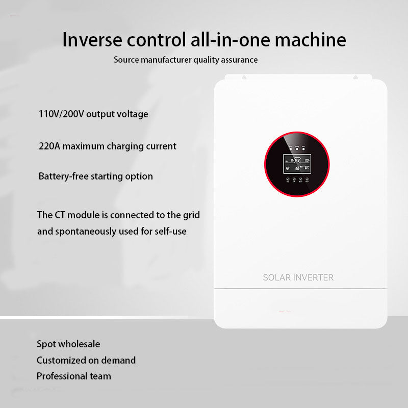 Solar all-in-one outdoor 4KW 6KW PV pure inverter with built-in MPPT controller