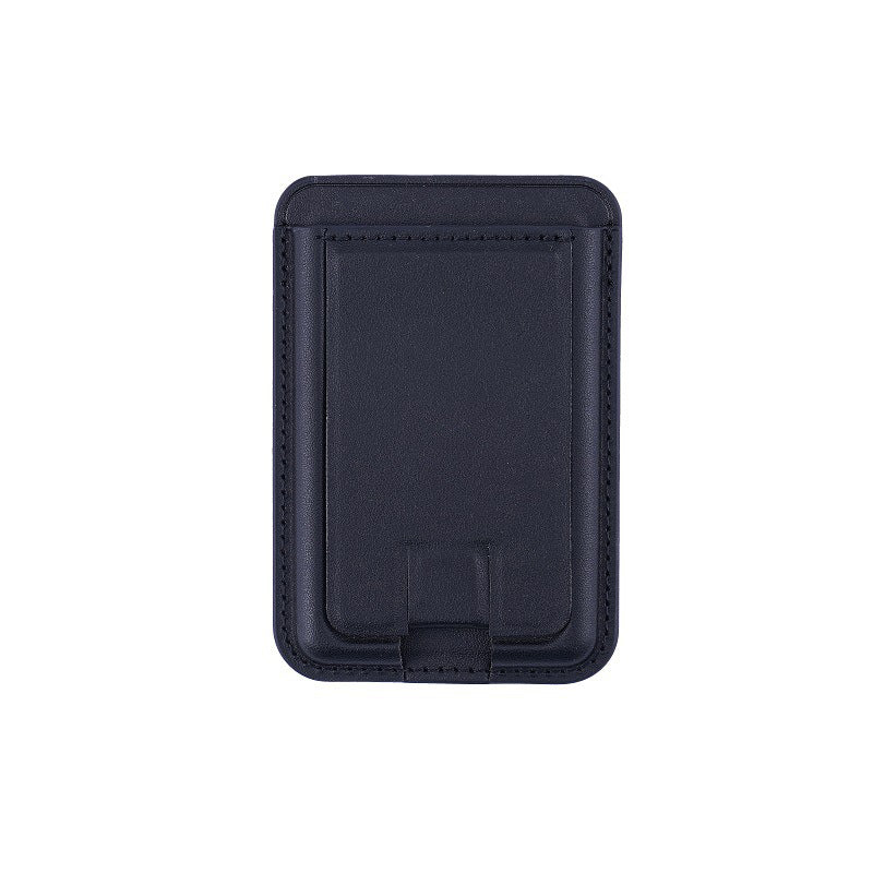 Suitable for iPhone magnetic suction stand card holder leather desktop phone magsafe back clip stand portable foldable.