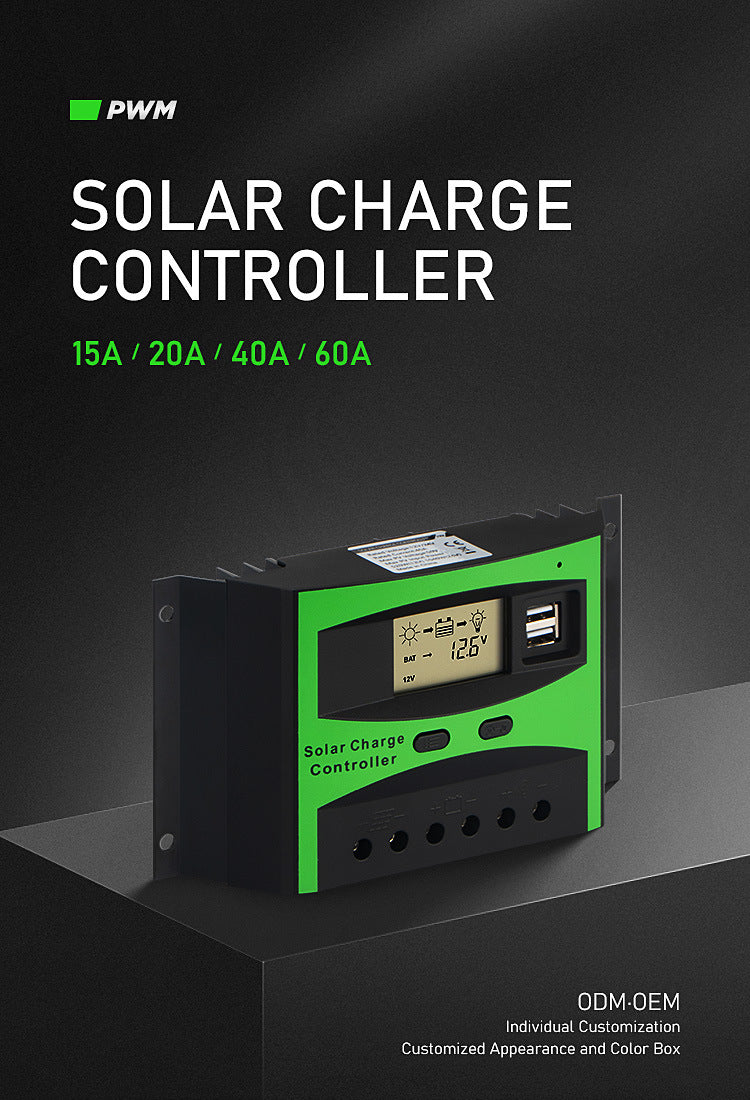 Factory direct supply solar controller 10A 20A30A street light intelligent system charge controller rechargeable lithium battery