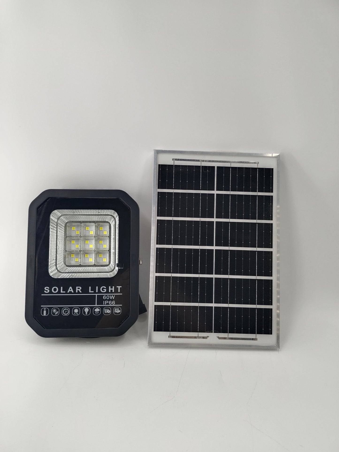 Solar lights for home and outdoor garden, new rural LED high-power floodlights, super bright and waterproof 100W