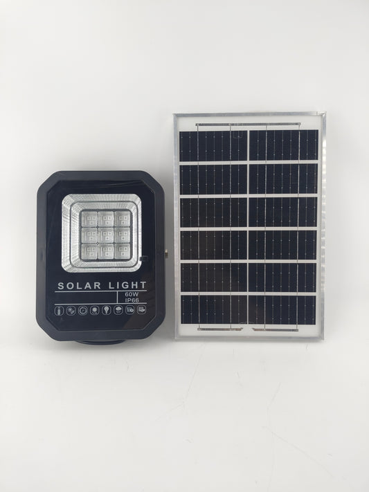 Cross-border popular solar floodlight outdoor lighting garden lamp new rural street lamp manufacturer direct sale aurora light 60W