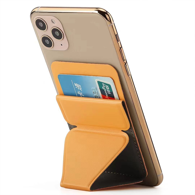 Mobile phone back adhesive holder with card slot