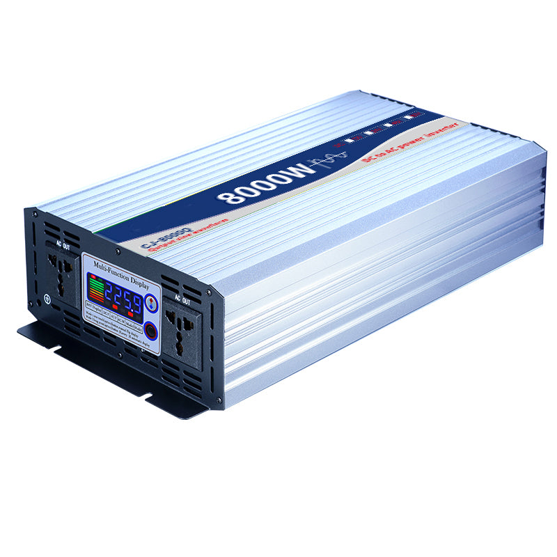Color screen display high-power on-board inverter 12V 24V 48V 60V To 220V 8000W