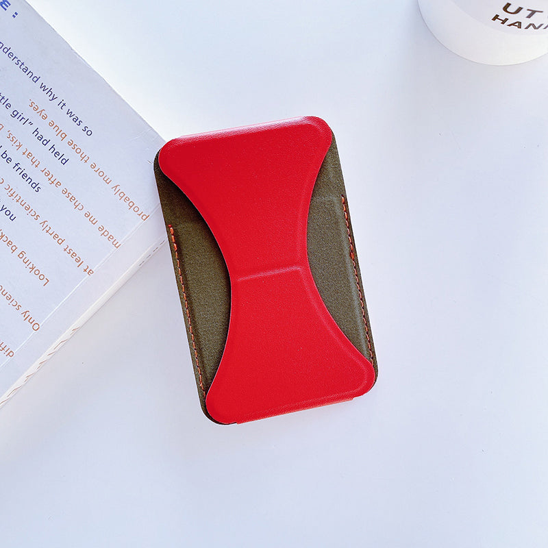 Mobile phone back adhesive holder with card slot