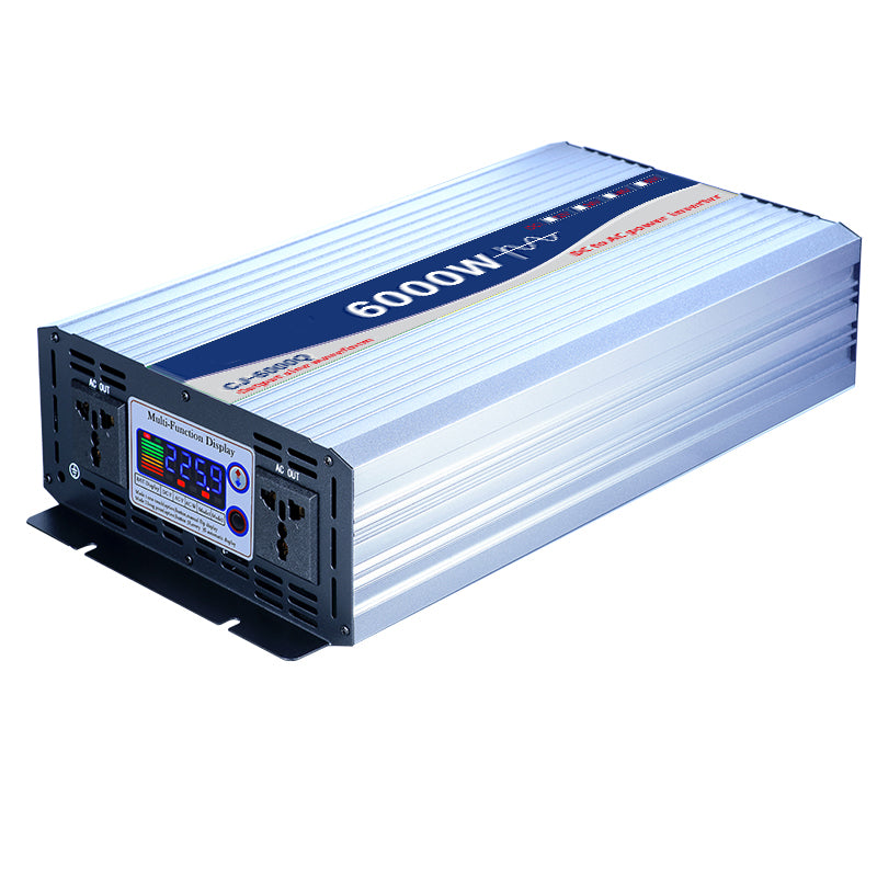 Color screen display high-power on-board inverter 12V 24V 48V 60V To 220V 6000W
