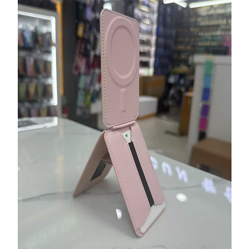 Compatible with iPhone 17, high stand desktop phone holder, MagSafe case, magnetic card holder, foldable stand.