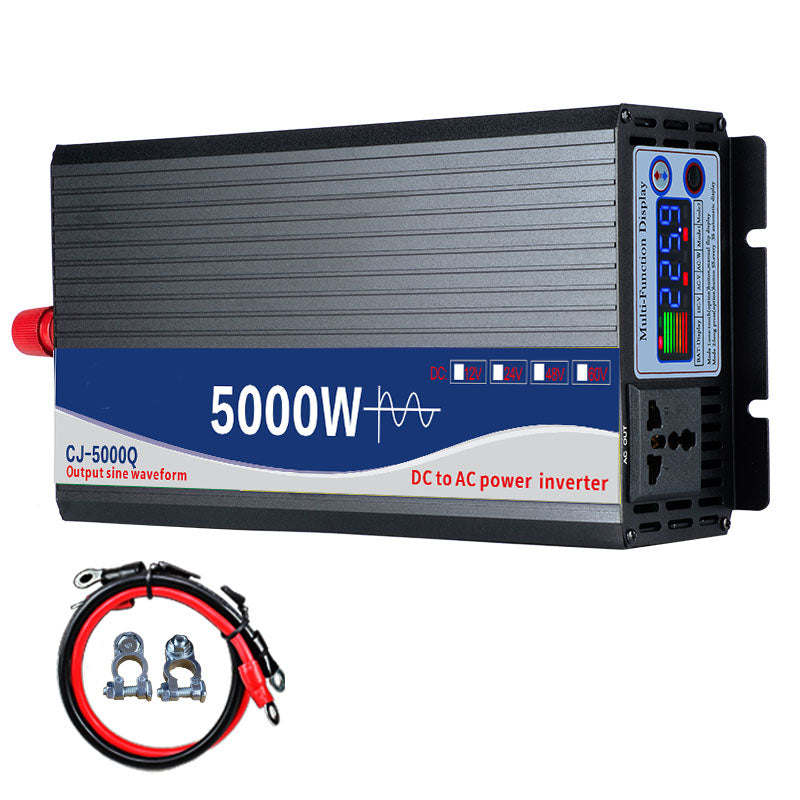 Color screen display high-power on-board inverter 12V 24V 48V 60V To 220V 5000W