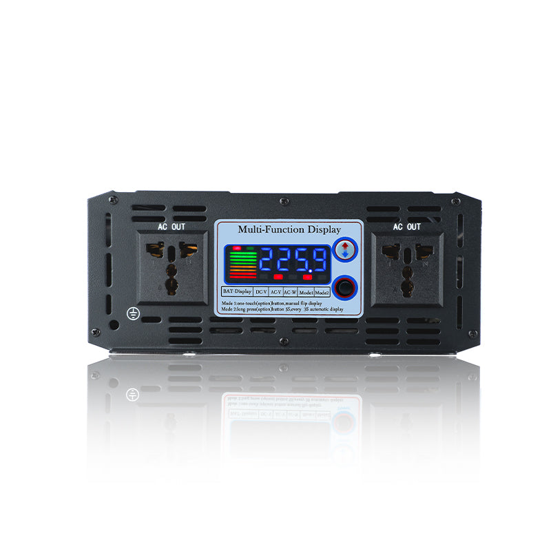 Color screen display high-power on-board inverter 12V 24V 48V 60V To 220V 8000W