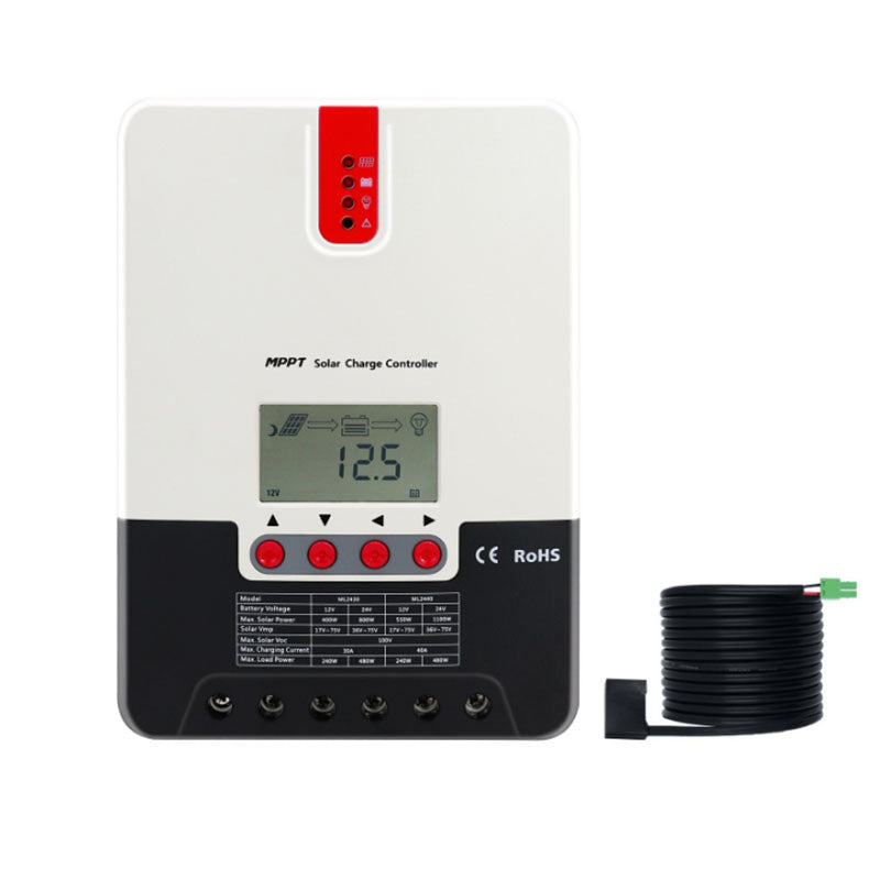 MPPT solar panel controller 30A40A photovoltaic system 12V24Vcan with 485 communication