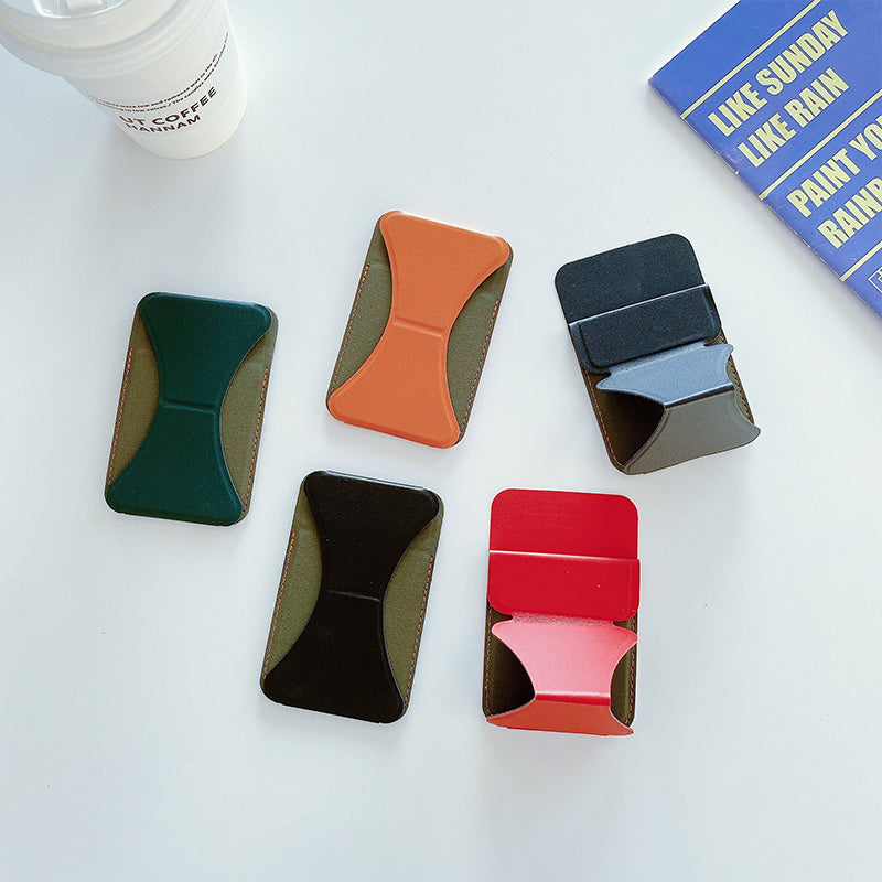 Mobile phone back adhesive holder with card slot