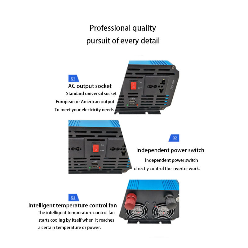 Pure sine wave inverter 12V24V universal 48V60V to 220V 3000W6000W
