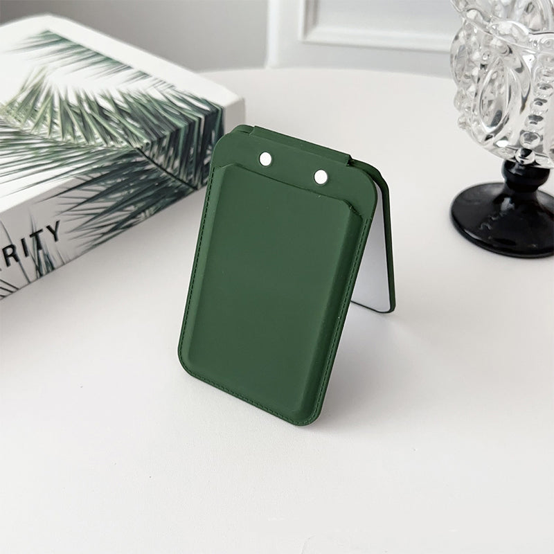 MagSafe card holder with a magnetic suction for Apple 15 phone, multi-angle rotating phone stand and card case.