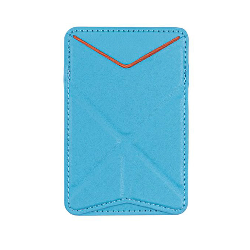 Phone back adhesive storage card holder, foldable leather case, stand card bag, back adhesive stand card insert, casual card holder card bag.