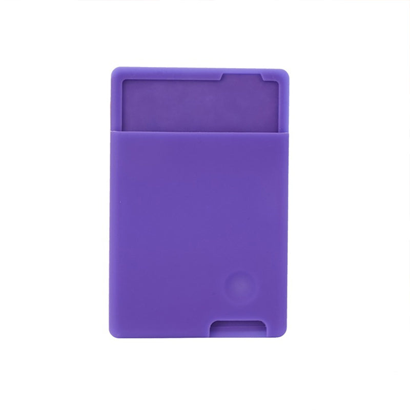 Phone case with card holder, silicone card holder for bus cards, access cards, ID cards, and mobile storage pouch, portable.