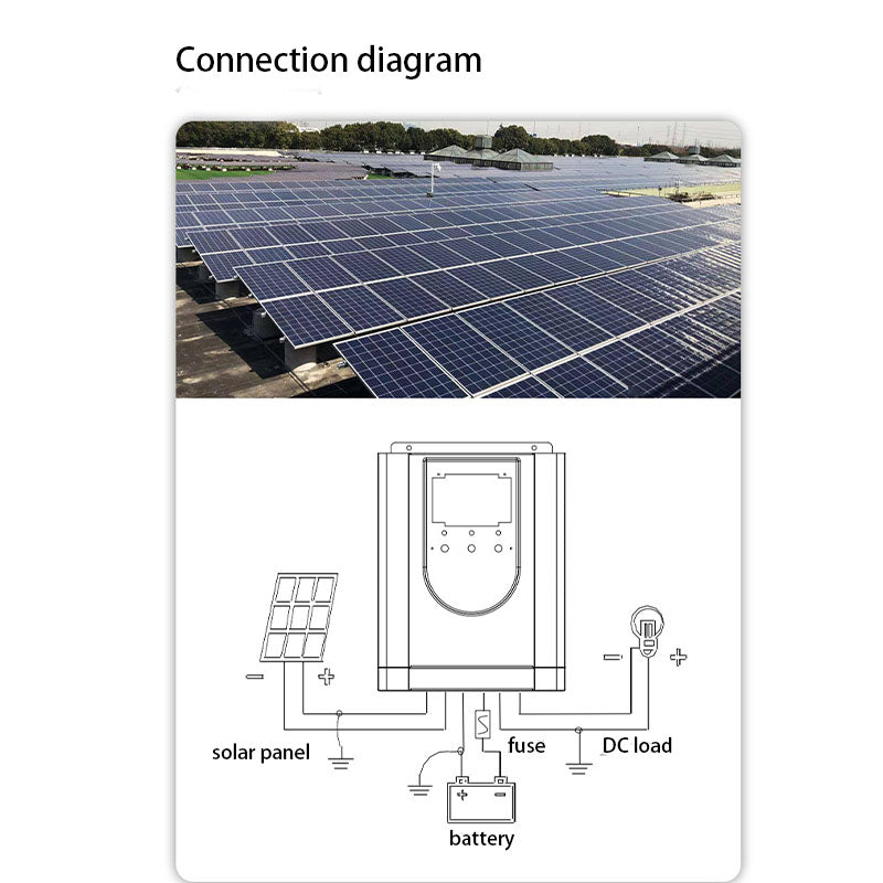 color screen mppt solar controller 30A100A48V photovoltaic solar charge controller
