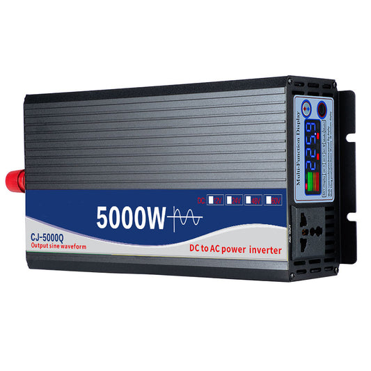 Color screen display high-power on-board inverter 12V 24V 48V 60V To  220V 5000W