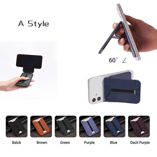 Compatible with iPhone 15 MagSafe card holder folding stand magnetic card wallet multi-card hand grip stand card case
