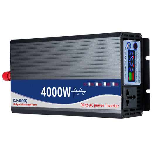 Color screen display high-power on-board inverter 12V 24V 48V 60V To  220V 4000W