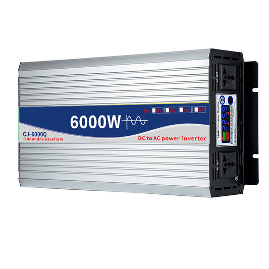 Color screen display high-power on-board inverter 12V 24V 48V 60V To  220V 6000W