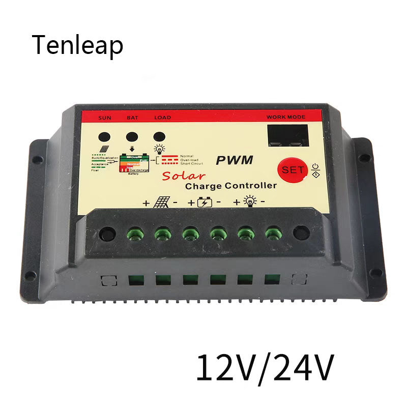 Solar Controller 12V/24V Lead Acid/Lithium Battery Universal Photovoltaic Street Light Light Control Timing Support Customization