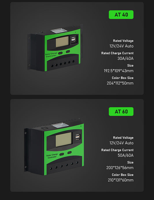 Factory direct supply solar controller 10A 20A30A street light intelligent system charge controller rechargeable lithium battery