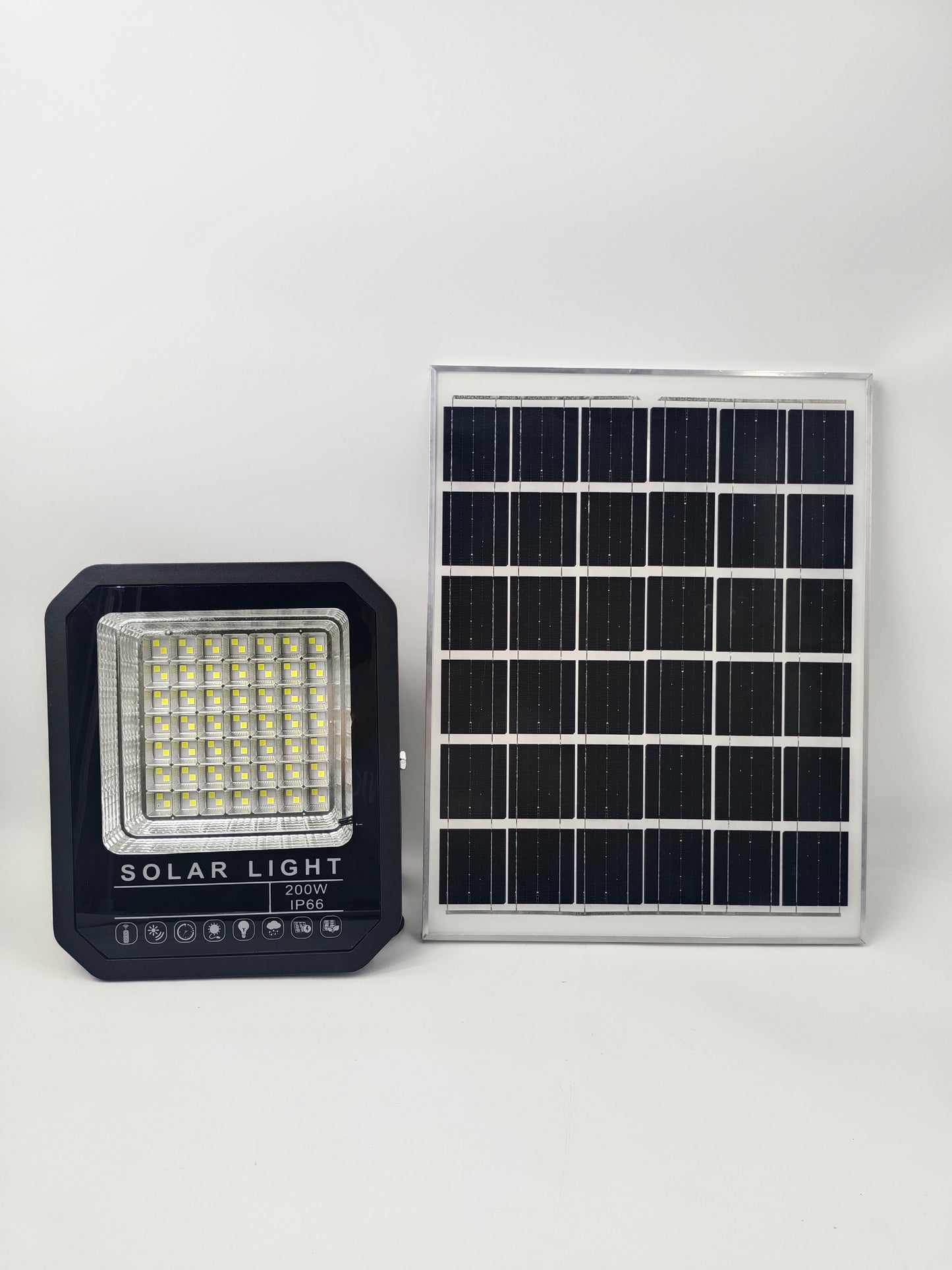 Solar garden lights for home, outdoor floodlights, super bright, rural entrance street lights with LED illumination 100W