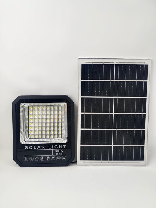 Solar garden lights for home, outdoor floodlights, super bright, rural entrance street lights with LED illumination 300W