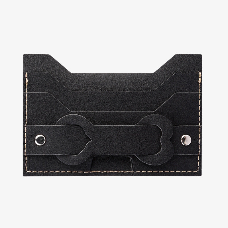 Korean version creative phone back sticker/card holder stand paste/card holder for public transport cards and bank cards/phone back sticker card wallet in stock.