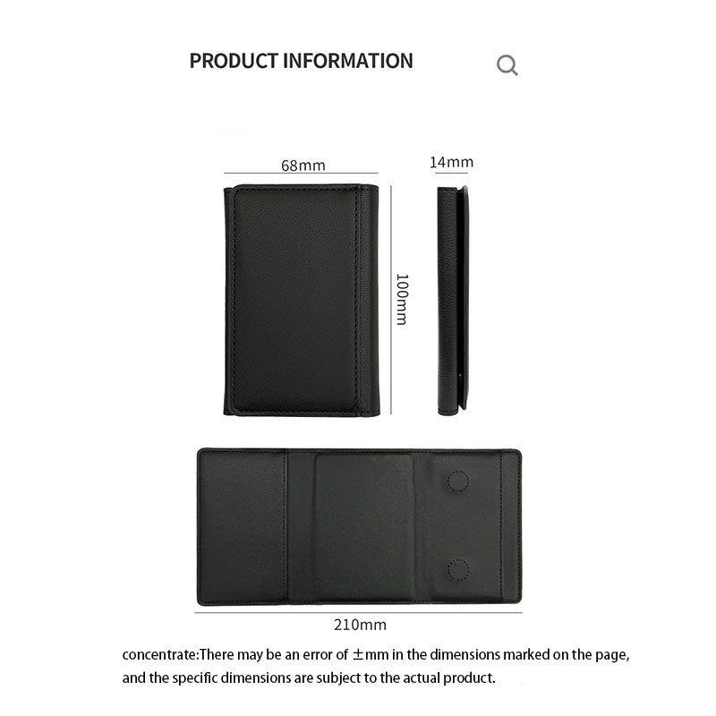 Four-fold magnetic card holder stand