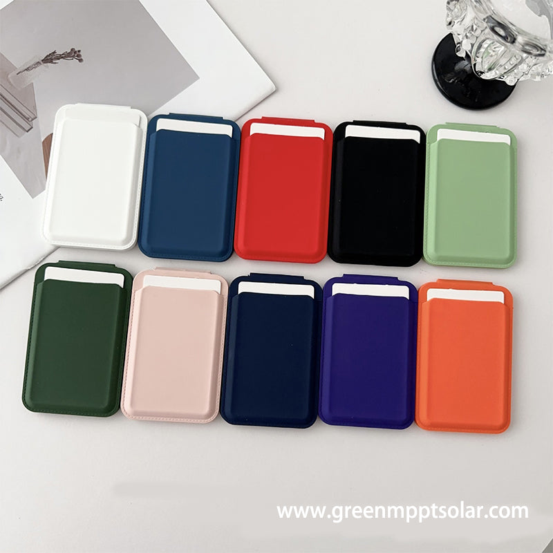 MagSafe card holder with a magnetic suction for Apple 15 phone, multi-angle rotating phone stand and card case.