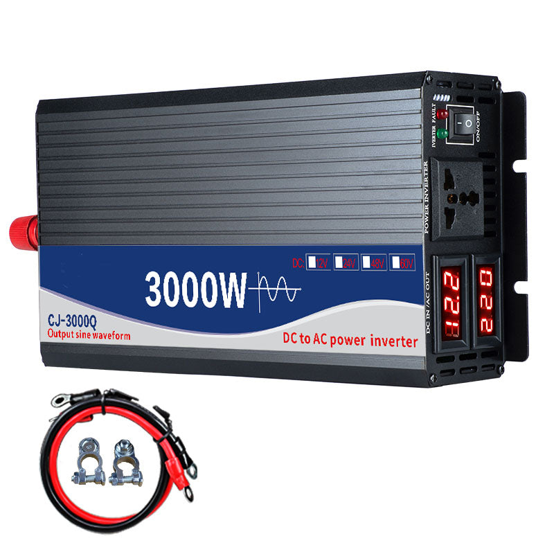 High power pure sine wave home car inverter 12V24V48V72V to 220V 3000W
