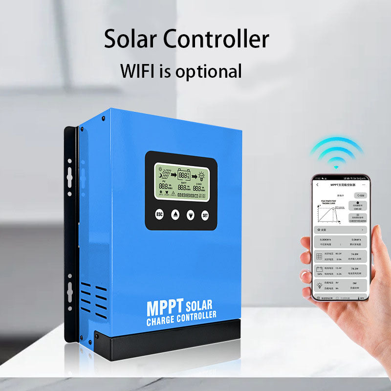 MPPT Solar Controller 50A/60A  12V-48V Photovoltaic RV Home Energy Storage Control System