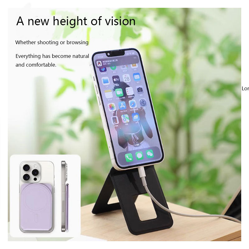 Compatible with iPhone 15 MagSafe card holder folding stand magnetic card wallet multi-card hand grip stand card case