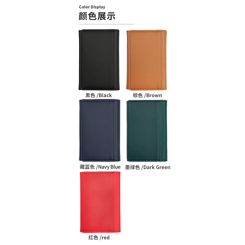 Four-fold magnetic card holder stand