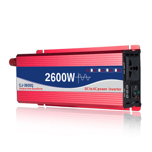High power pure sinusoidal home car inverter 12V/24V/48V/60V to 220Vinverter 2600W