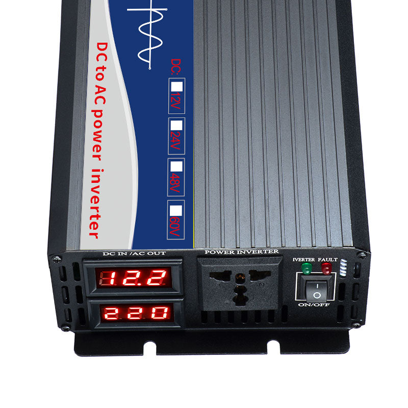 High power pure sine wave home car inverter 12V24V48V72V to 220V 3000W