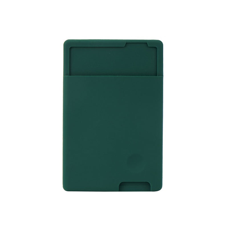 Phone case with card holder, silicone card holder for bus cards, access cards, ID cards, and mobile storage pouch, portable.