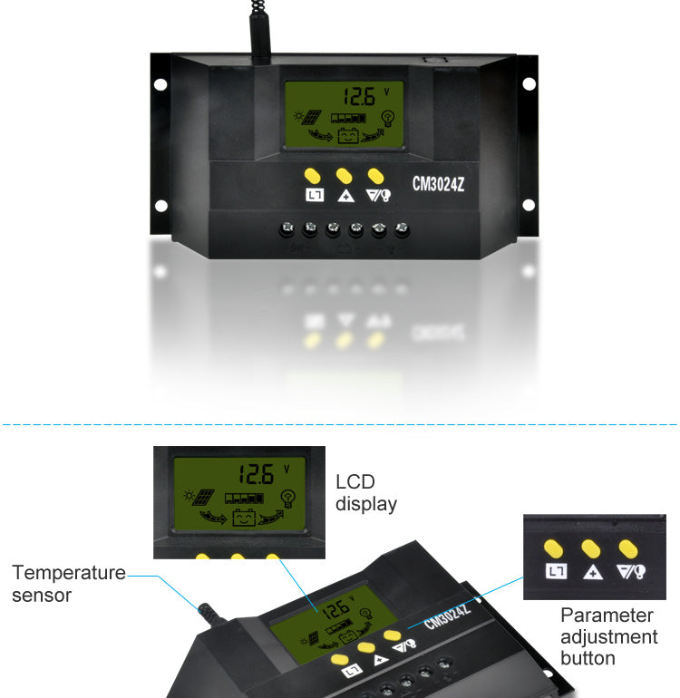 Solar Controller 30A 40A Light Control Smart Solar Charge Controller
