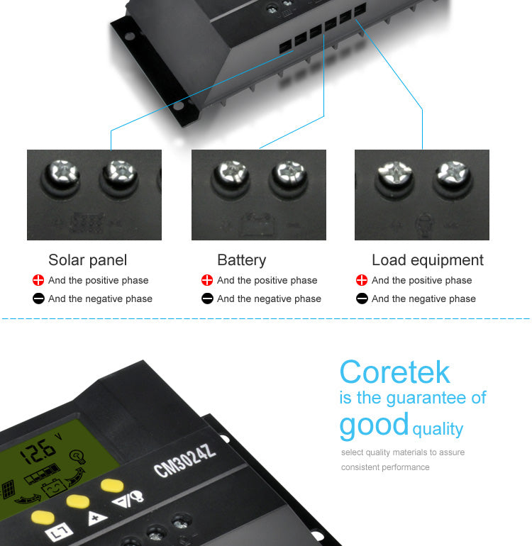 Solar Controller 30A 40A Light Control Smart Solar Charge Controller