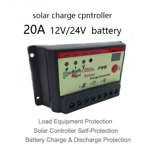 Solar Controller 12V/24V Lead Acid/Lithium Battery Universal Photovoltaic Street Light Light Control Timing Support Customization