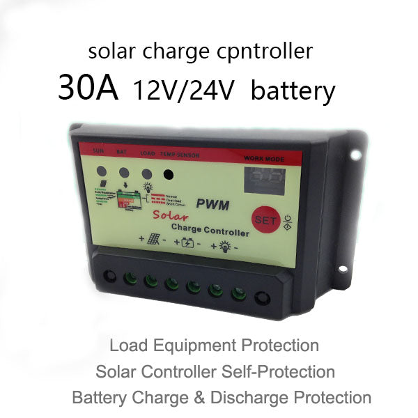 Solar Controller 12V/24V Lead Acid/Lithium Battery Universal Photovoltaic Street Light Light Control Timing Support Customization