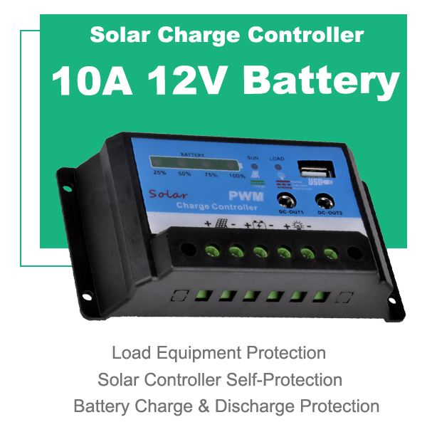 Manufacturer supply: Dual DC 12V 10A 20A 30A Economical Household Type Solar Charge and Discharge Control Type