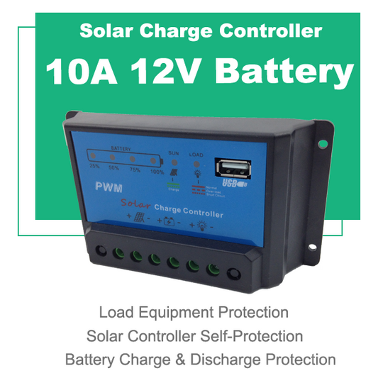 Solar Controller 12V/24V Adaptive 10A 20A 30A Solar Charge Controller for Household Street Lights Photovoltaic Charging